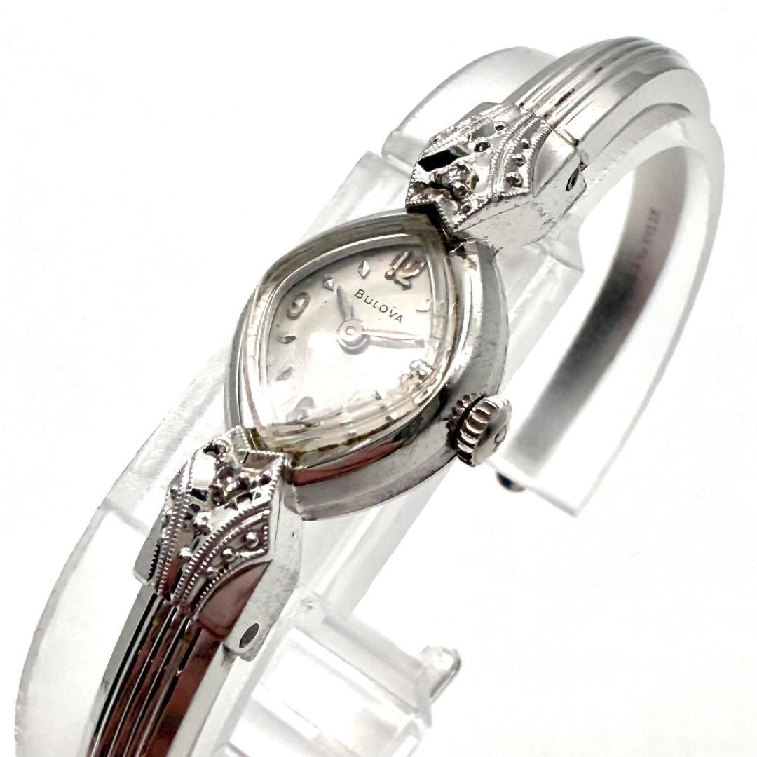 BULOVA アンティーク バングルタイプ レディースウォッチ