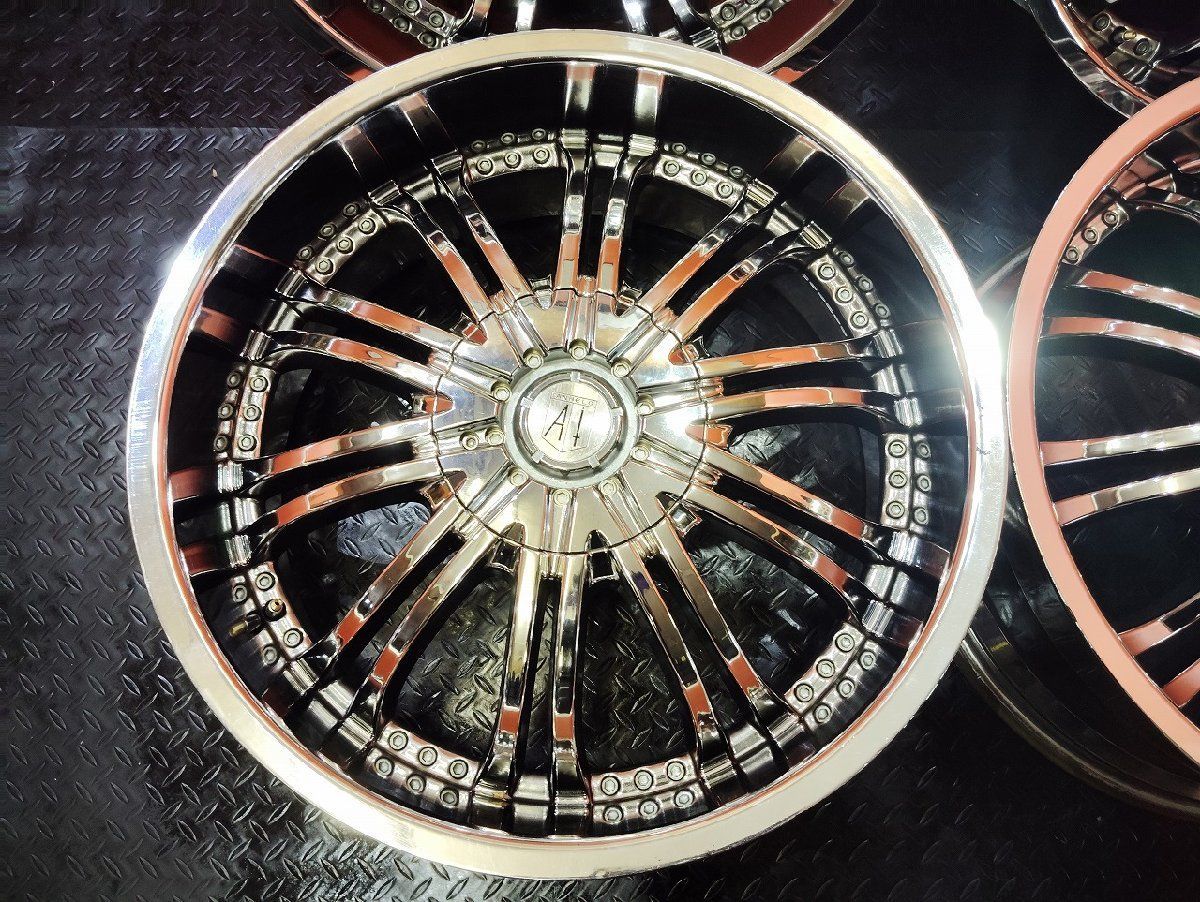 ANHELO アネーロ 社外ホイール 22インチ 4本 9.5J5HPCD150 35 ランクル100 200等 VHP127