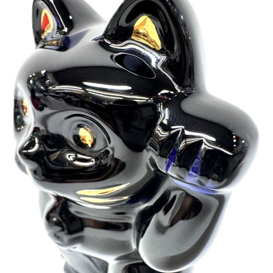 Baccarat/バカラ】招き猫 ミッドナイト ブラック フィギュリン