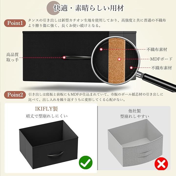 IKIFLY 収納チェストロータイプ テレビ台 テレビボード 引き出し ローボー Amazon｜IKIFLY 収納チェストロータイプ テレビ台 テレビボード