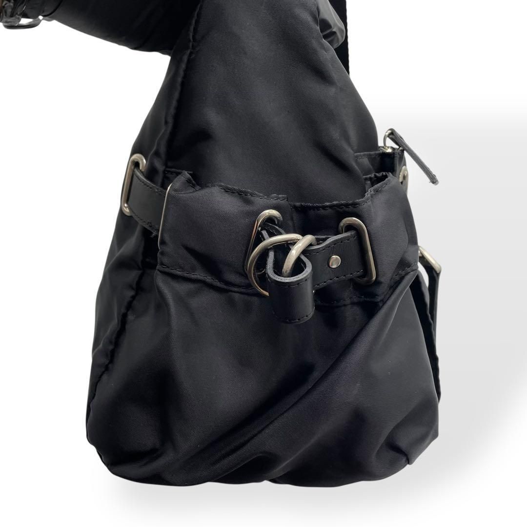 極美品 agnes b. VOYAGE ショルダーバッグ ナイロン サイド