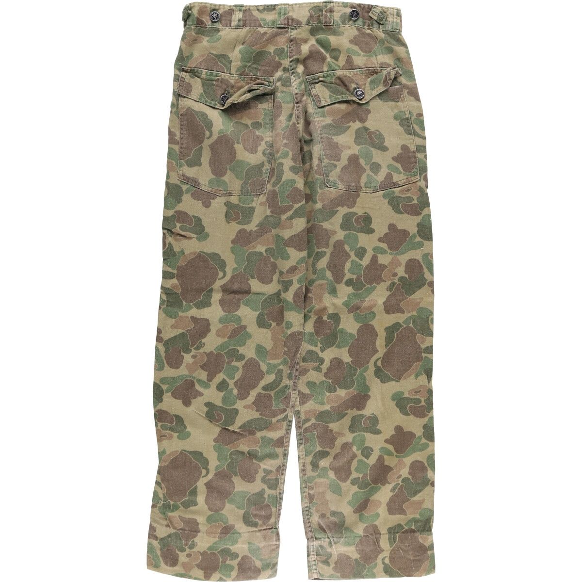 【50s】UNKNOWN ダックハンターカモ ビンテージ ベイカーパンツ L相当 古着 50年代~ 迷彩柄 ダックハンターカモ ベイカーパンツ メンズ