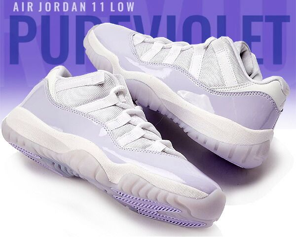 ナイキ ウィメンズ エアジョーダン 11 ロー NIKE WMNS AIR JORDAN 11 RETRO LOW white|pure violet-white ah7860-101 ピュアバイオレット AJXI