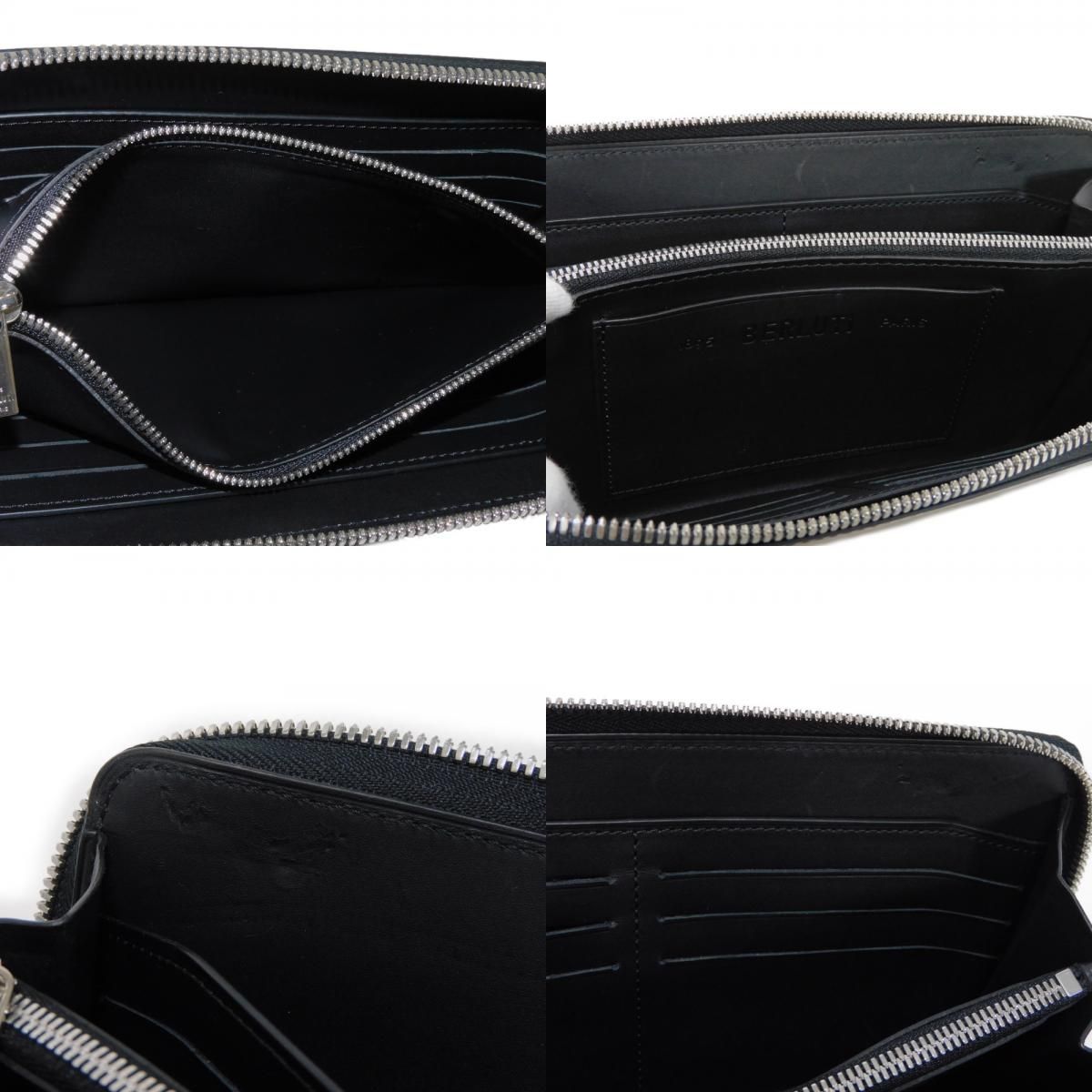 Berluti ベルルッティ イタウバ XL スクリットレザー ロング ジップ 