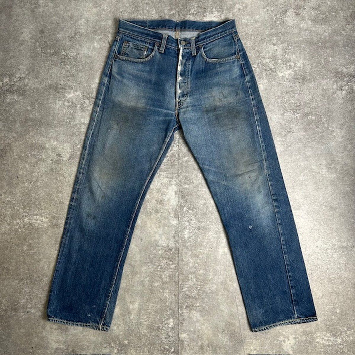 LEVI S リーバイス ブルー コットン アメリカ製 60年代 70年代 デニムパンツ Type-S Big-E タイプ物 ボタン裏刻印6 足長R