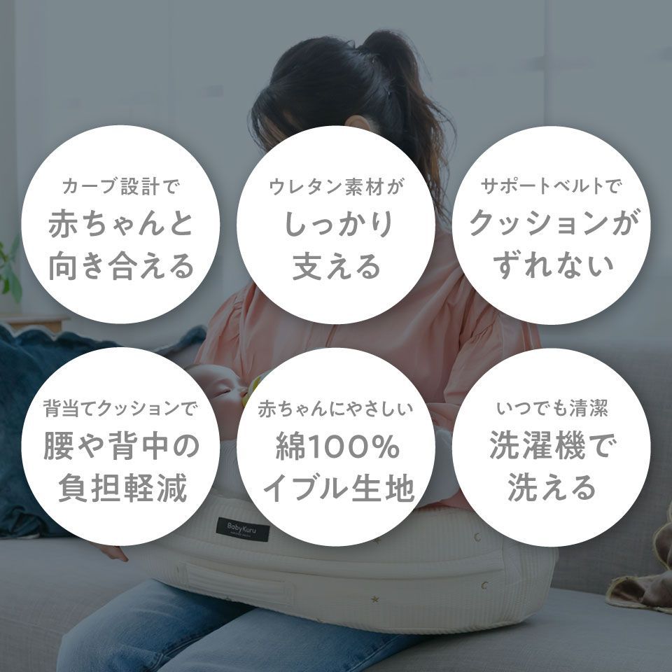 開封品・未使用】助産師監修 BabyKuru® 公式 正規品 へたらない 授乳 