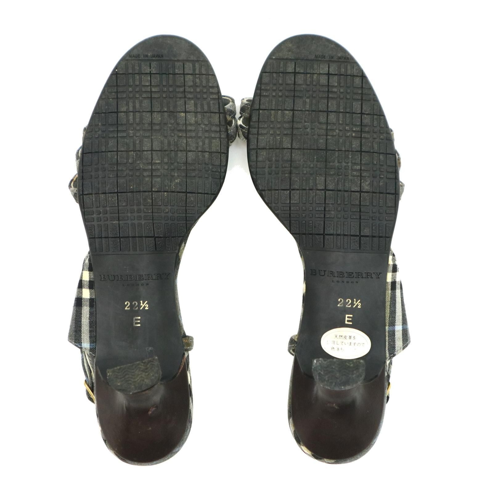 Burberry LONDON バーバリー ロンドン ノバチェック柄 サンダル BURBERRY LONDON（バーバリー)ノバチェック柄サンダル 22.5