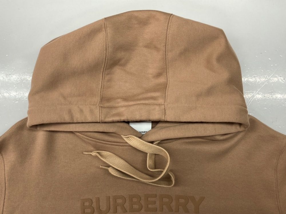 バーバリー フーディ ロゴプリント 8055317 キャメル サイズL BURBERRY バーバリー パーカ LOGO PRINT COTTON HOODIE フーディ