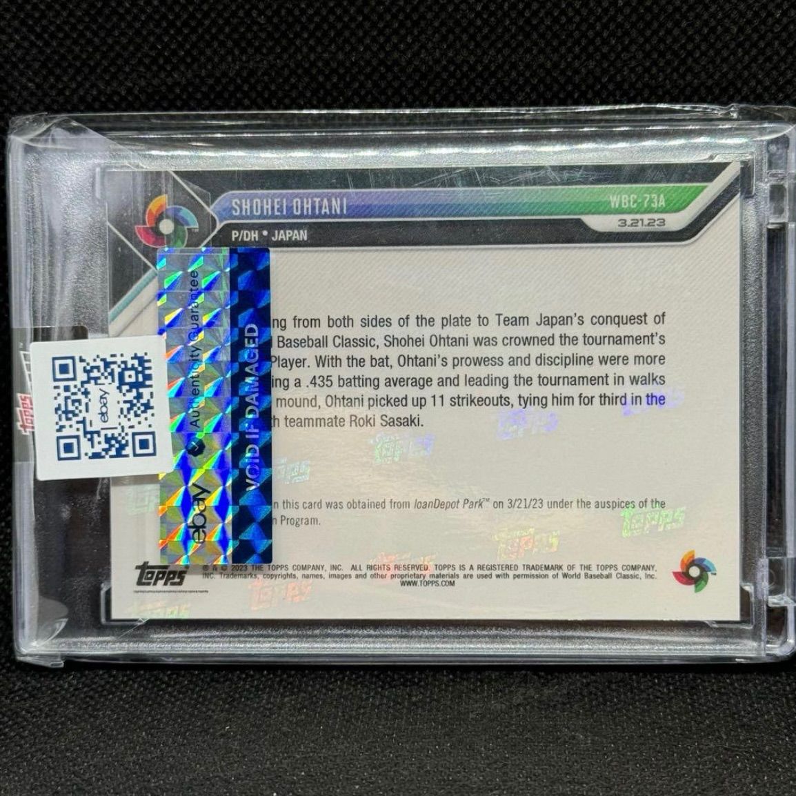 Topps Now 大谷翔平 2023年 決勝 実使用ベース 99枚限定 - メルカリ