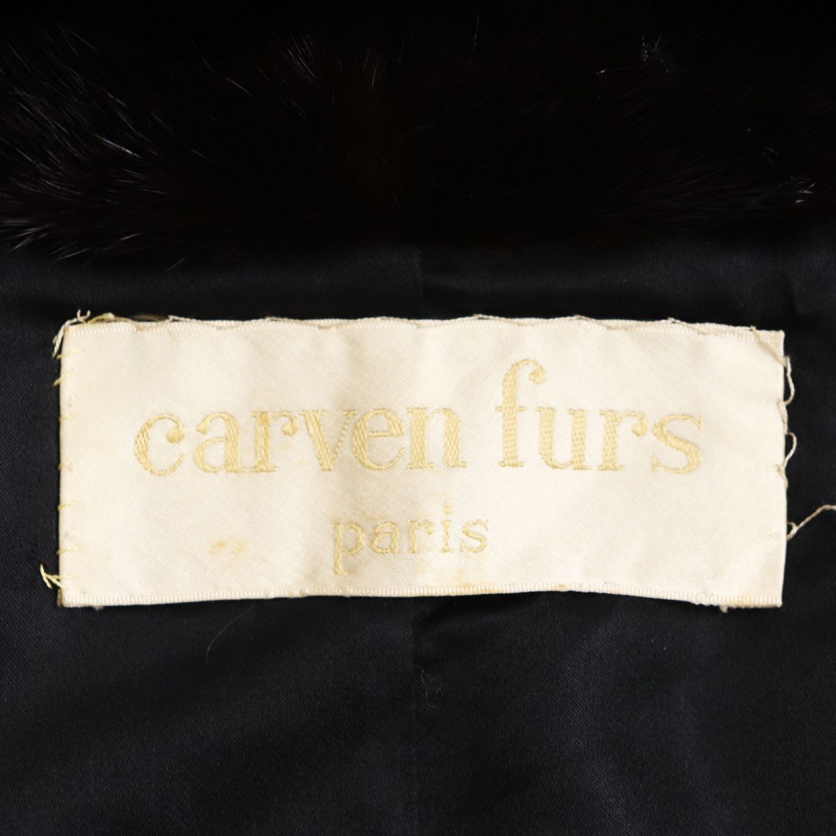 美品○Carven furs カルヴェンファーズ MINK ミンク 本毛皮ショート