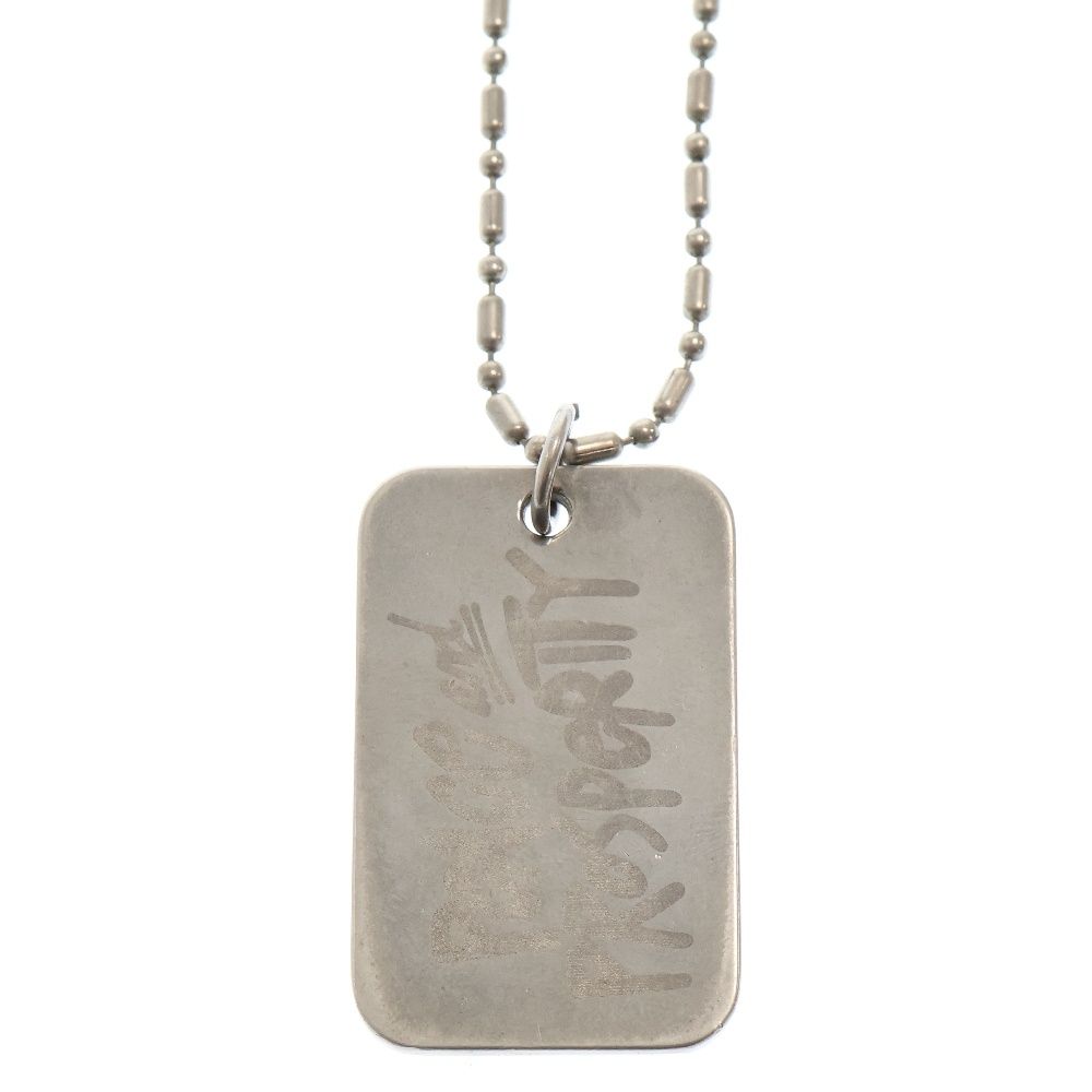 STUSSY Peace & Prosperity ドッグタグネックレス STUSSY (ステューシー) DOG TAG PEACE AND PROSPERITY ドッグタグ