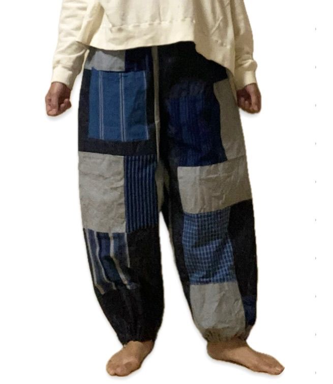 松坂木綿×岡山デニム パッチワークパンツ