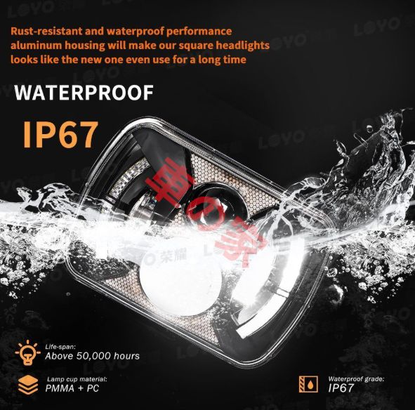 方形ヘッドライト