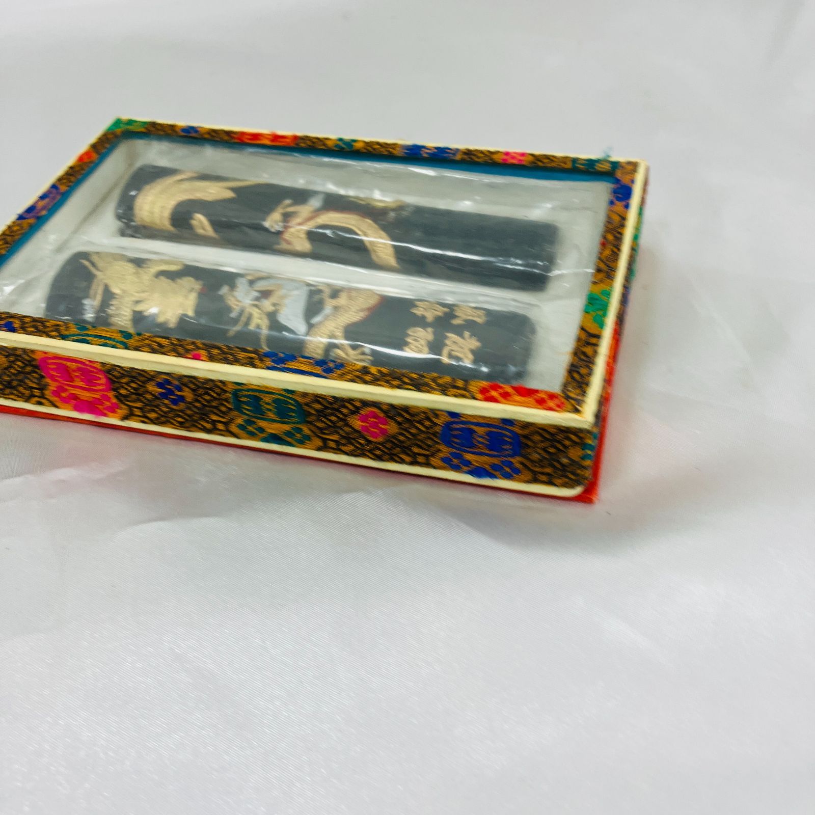 A【未使用】中国古墨 中国書画墨 徽州老胡開文造 アンティーク