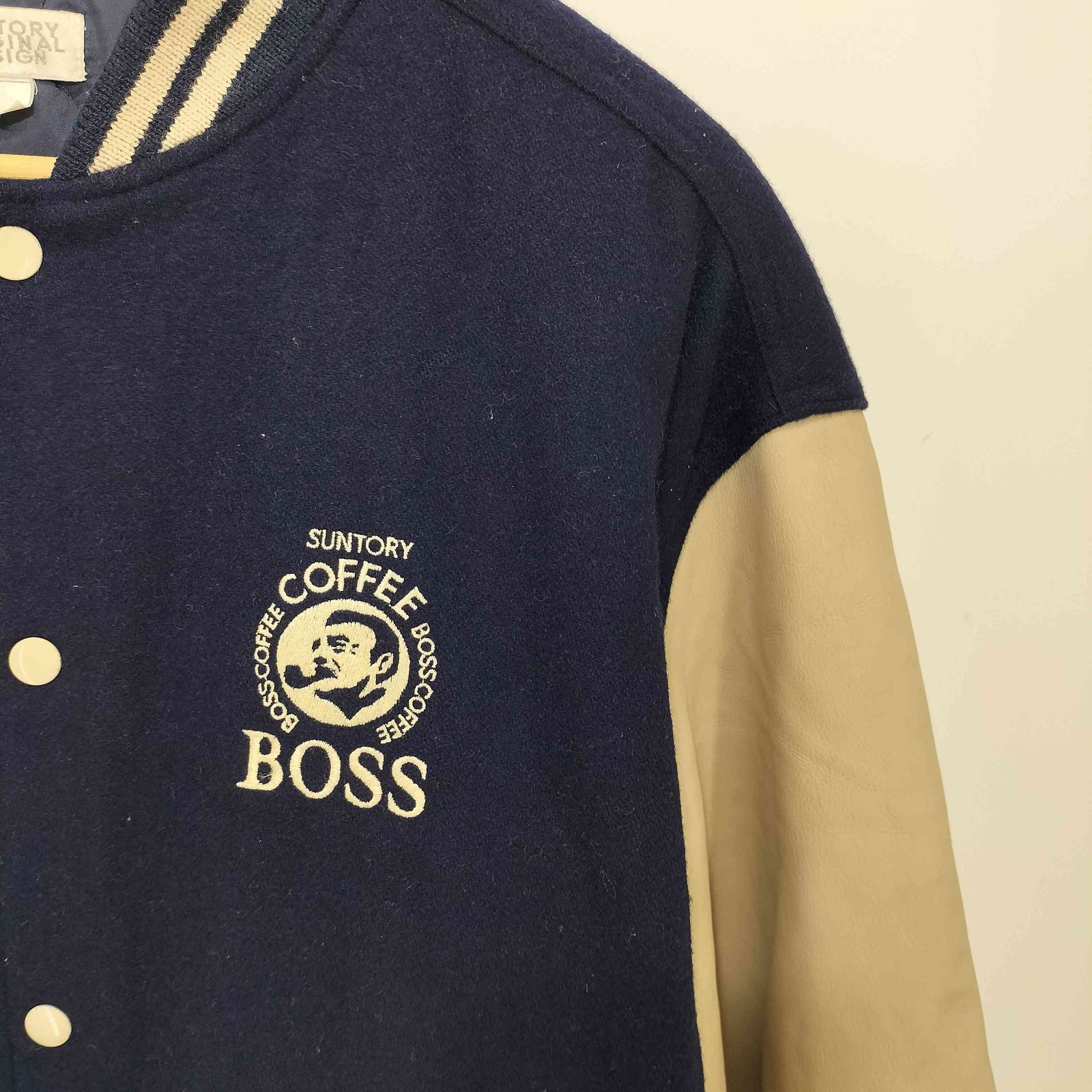 サントリー SUNTORY ORIGINAL DESIGN 企業ロゴ刺繍 袖切り替え