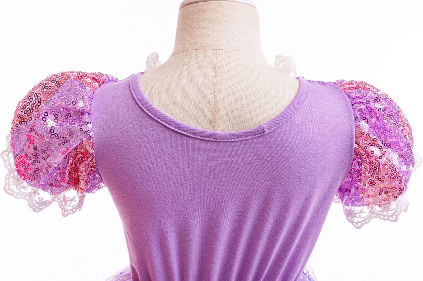 キッズ女の子ラプンツェル風 ドレス 豪華11点フルセット LED光る 