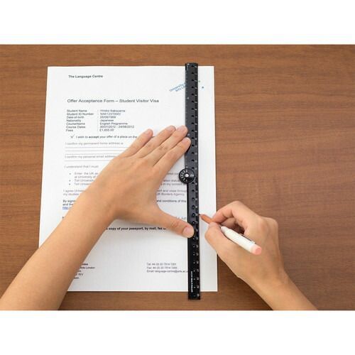  まとめ ミドリ マルチ定規 30 cm 黒 42273 三角定規 定規 製図用品