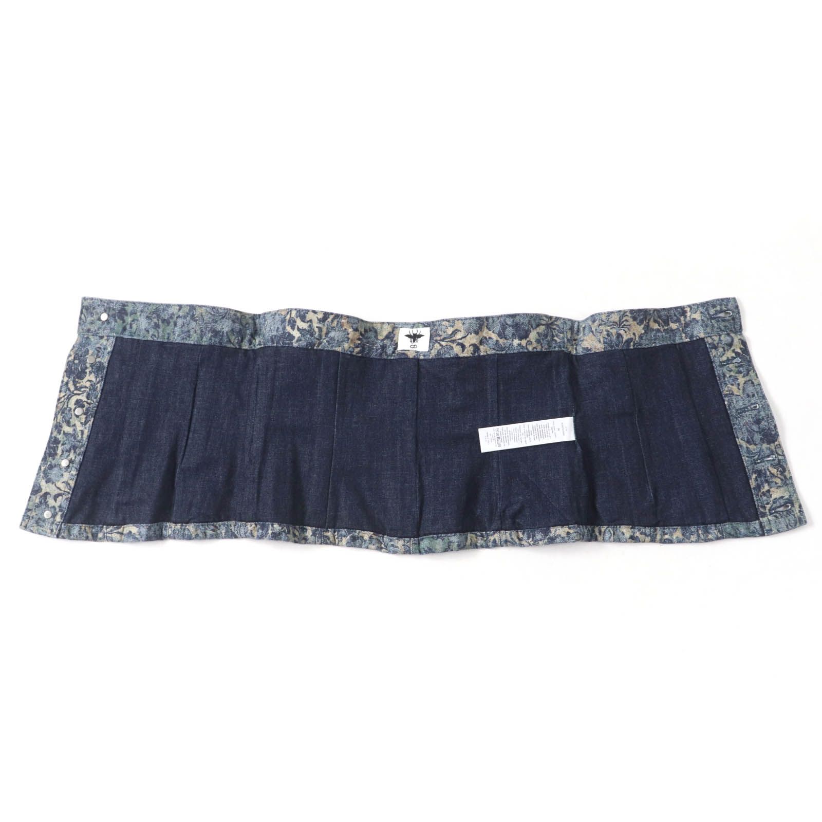 極美品☆Christian Dior クリスチャンディオール 252B23A3568 BEE刺繍 デニム ビスチェ トップス インディゴ 38 正規品 レディース 極美品☆Christian Dior クリスチャンディオール 252B23A3568