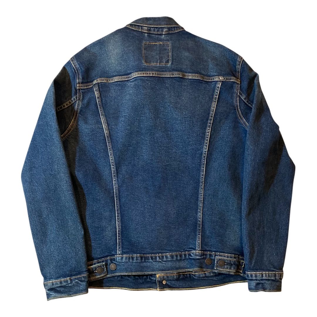 Levis denim jacket stretch denim indigo size L リーバイス デニム ジャケットGジャン ストレッチデニム Lサイズ D607