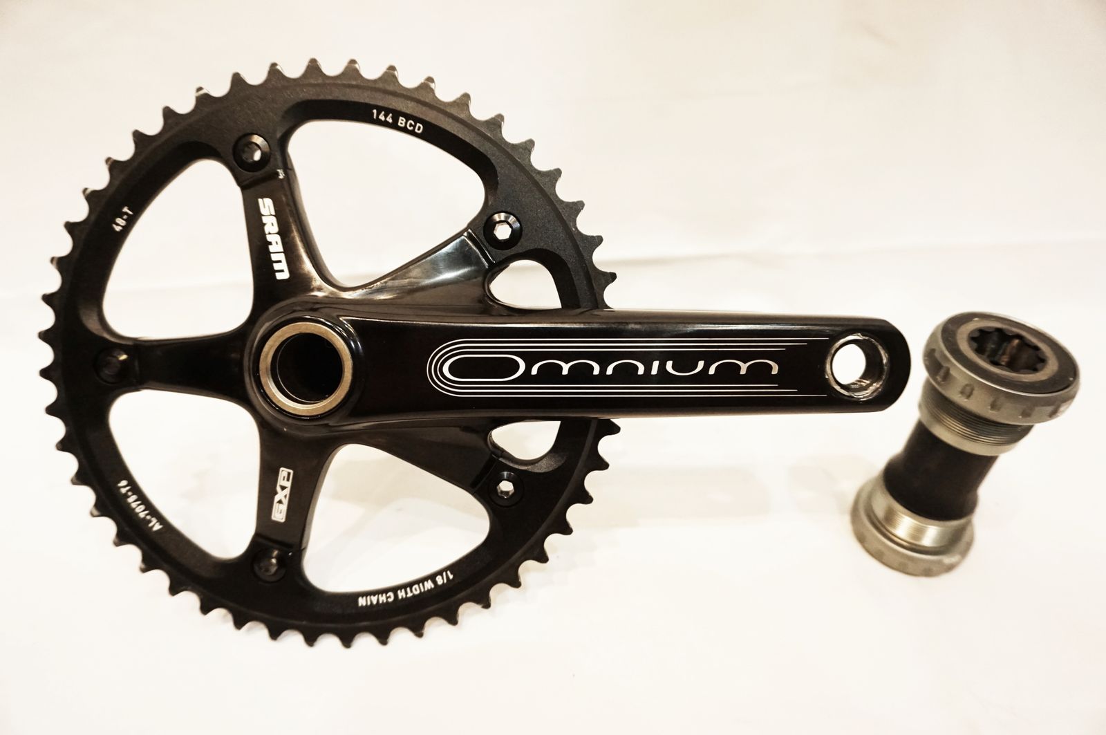 SRAM Omnium クランクセット 165mm 48T ブラック SRAM Omnium クランクセット 165mm 48T ブラック