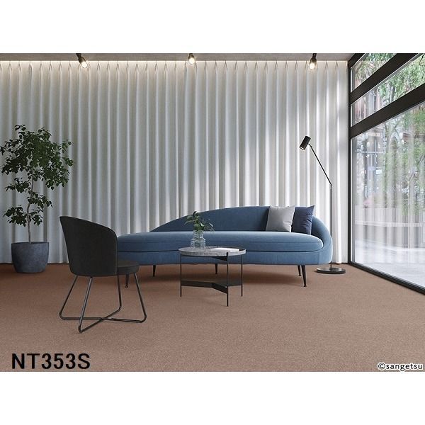 裏面のり付加工 耐候性・耐薬品性・静電性に優れたカーペットタイルNT-353S 20枚セット