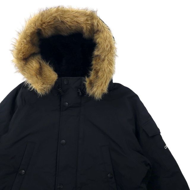 carhartt N-3B ダウンジャケット L ブラック ナイロン 中綿 ファー着脱式 ドローコード ANCHORAGE PARKA