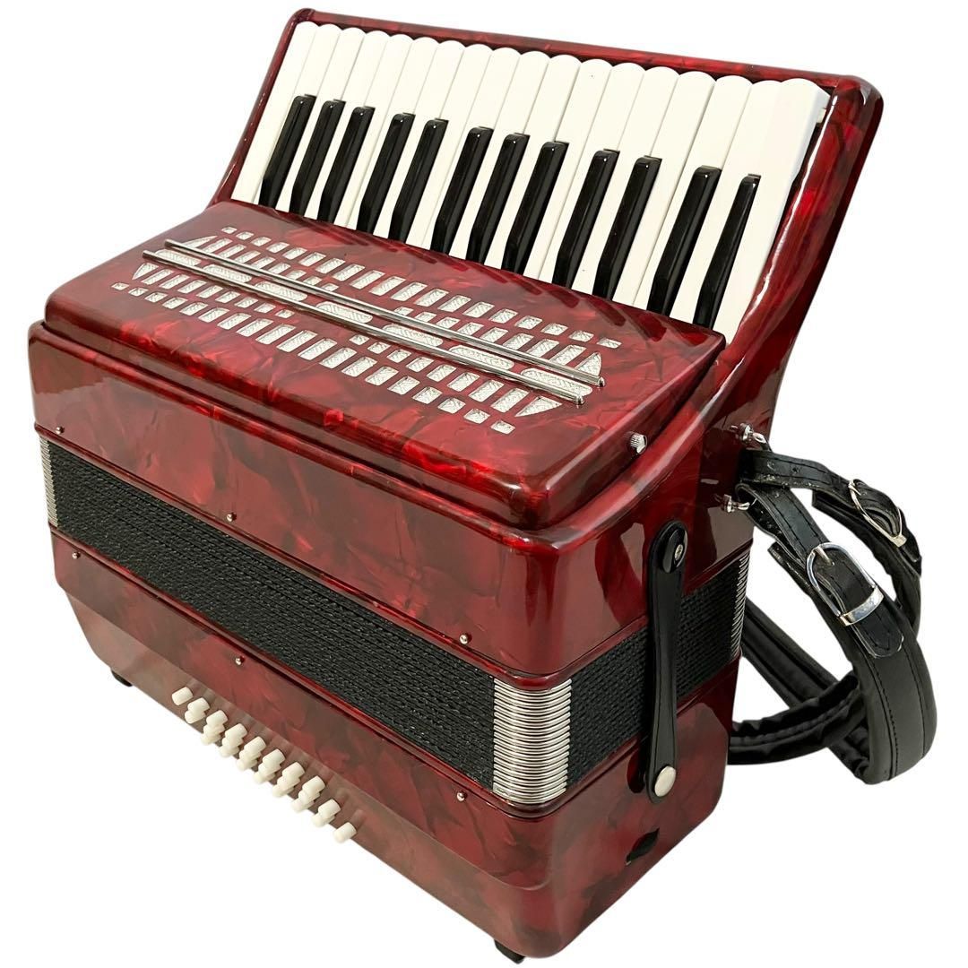 美品　キョーリツ　アコーディオン　ACD-400 30鍵盤　ハードケースつき キョーリツ アコーディオン レッド ACD-400 鍵盤楽器 - メルカリ