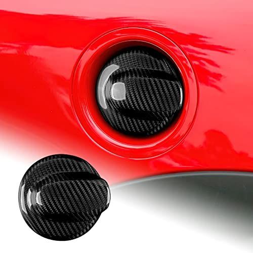 ブラック AIRSPEED ミニ R55 クラブマン/R56 クーパー リアルハードカーボンファイバー製 カーカー燃料タンクキャップカバー おしゃれ MINI Clubman Cooper 保護フィルム 両面テープ付き フルボディデ