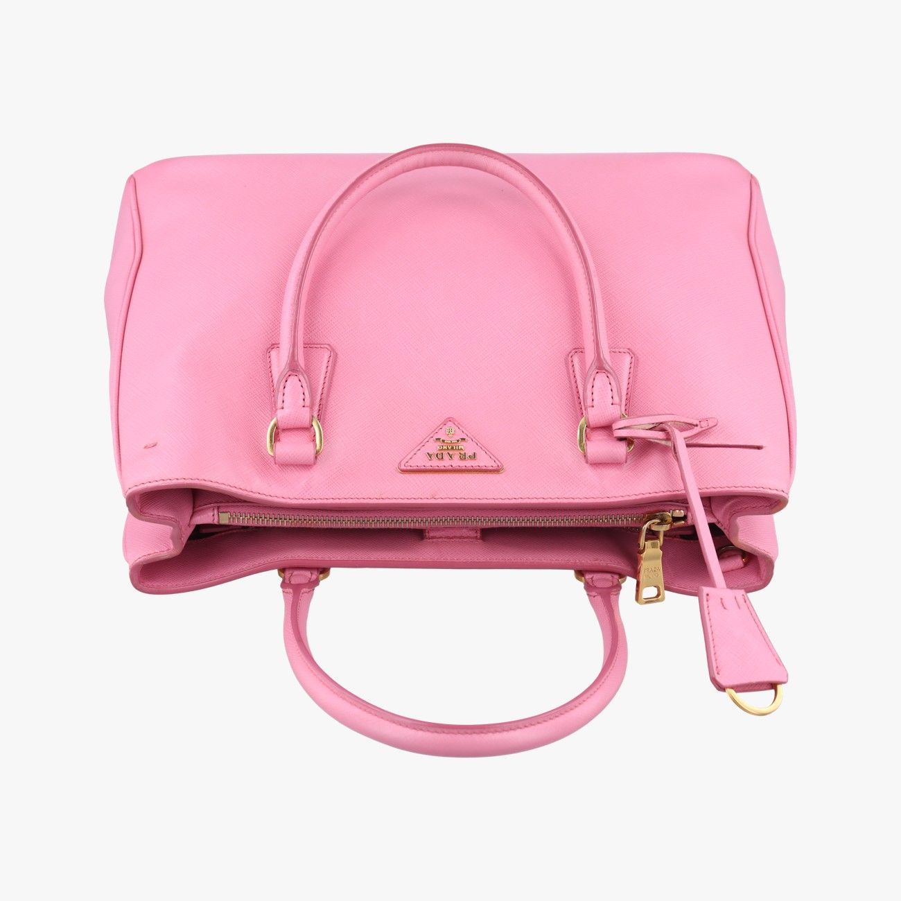 VINTAGE●PRADA●サフィアーノ ガレリアハンドバッグ ピンク プラダ PRADA ガレリア サフィアーノ ショルダーバッグ レザー