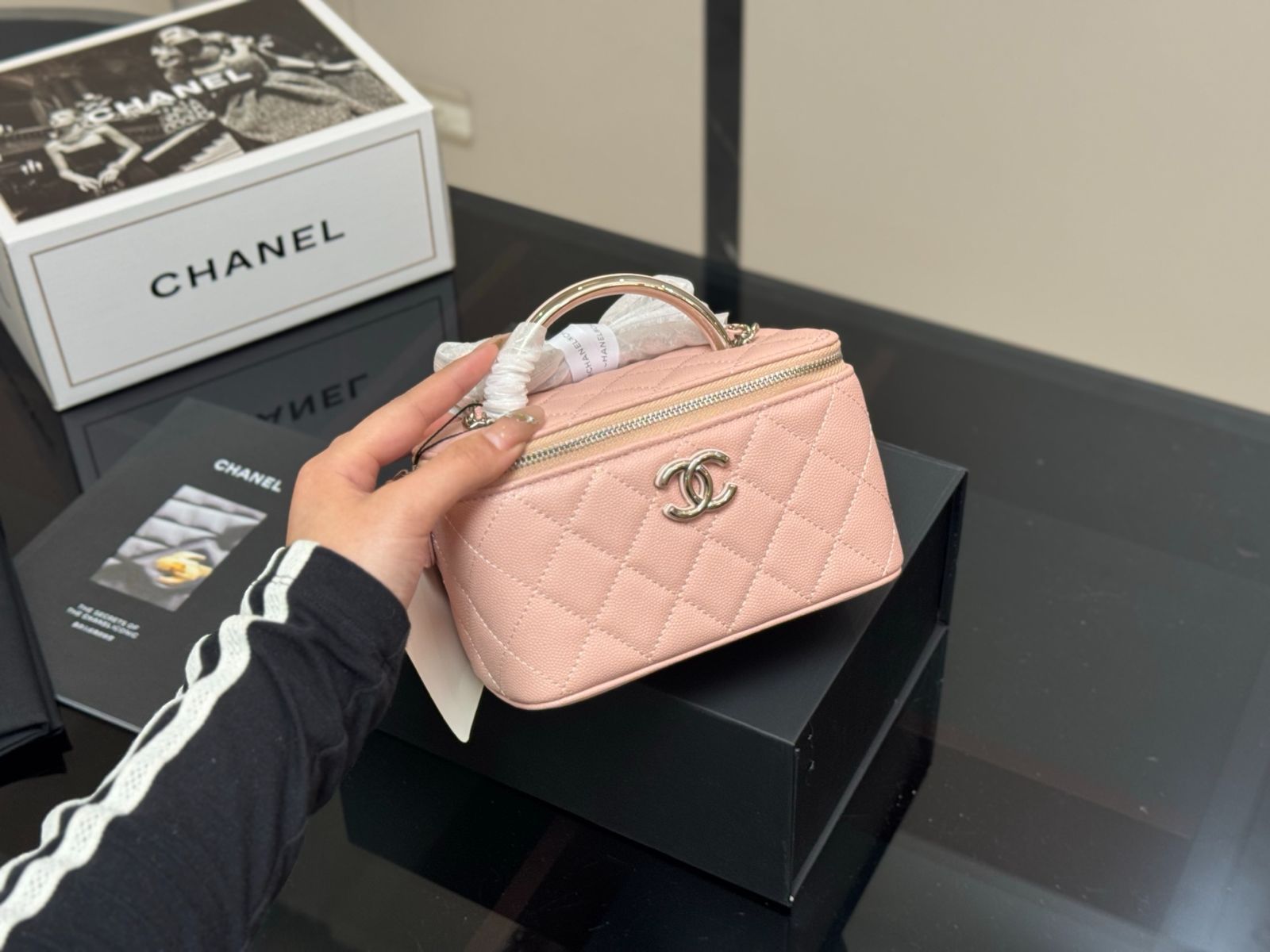 【優しげ♡コレクションカラー】CHANEL *バニティバッグ 25P》キュートなかたち♪【CHANEL】シャネル バニティバッグ