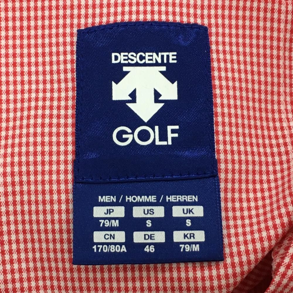 DESCENTE - 美品DESCENTEゴルフメンズ79 美品】デサントゴルフ パンツ レッド×白 細目チェック 中田英寿