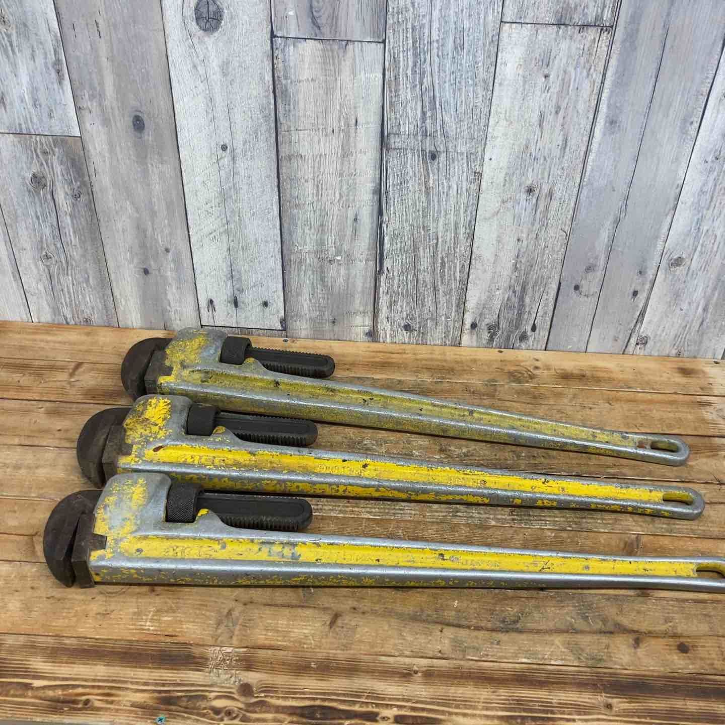 品 MCC パイプレンチ アルミ 350mm 450mm 600mm 900mm 9本セット 東大和店