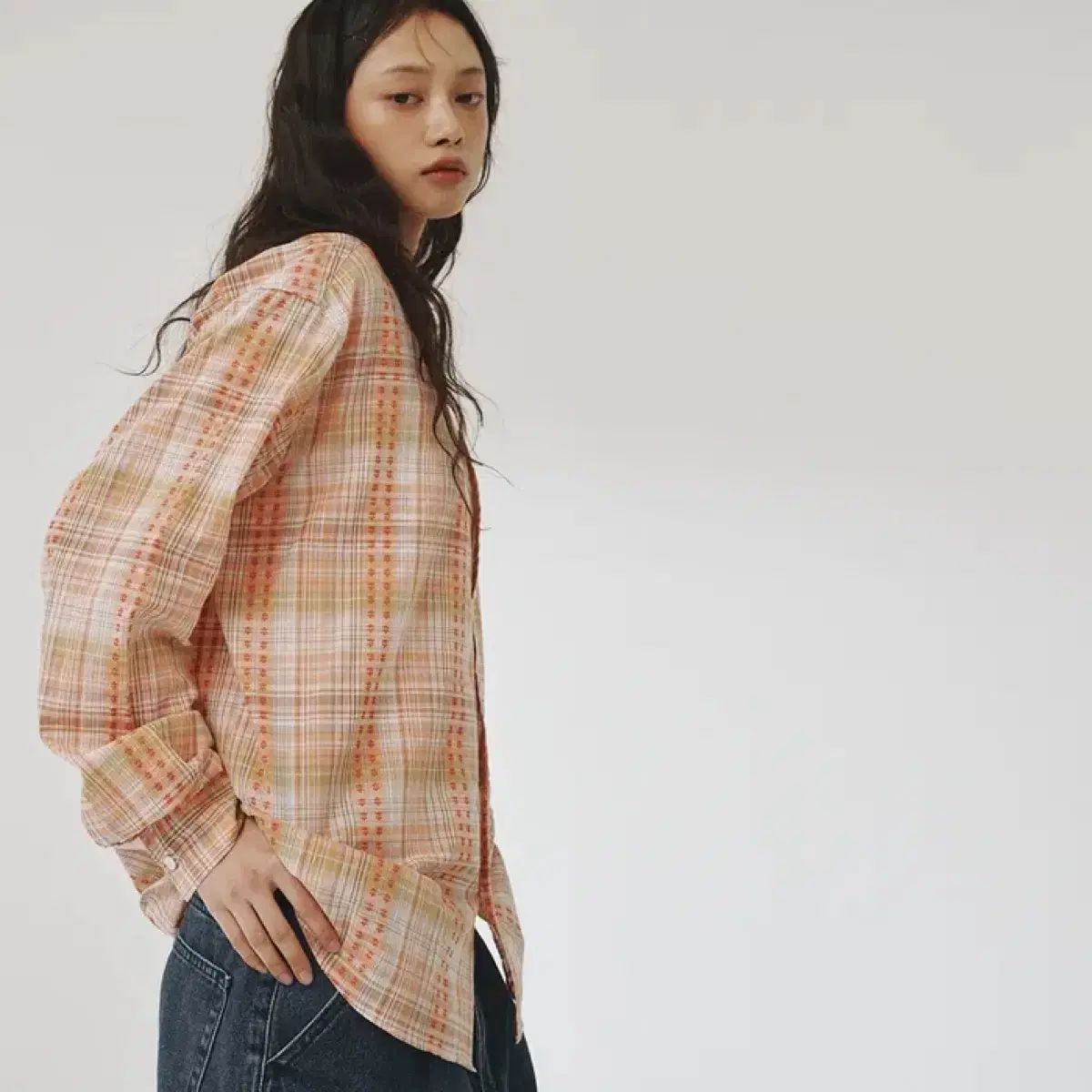 安くて高質の製品を提供! PLZPROJECT プリーズプロジェクト フローラル チェック パターン シャツ