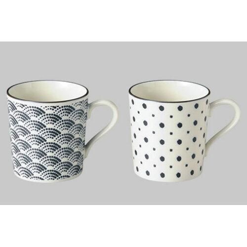 5営業日で発送 メーカー取寄 The modern Japanism komon マグカップペア ギフト 美濃焼 食器 陶器 aw0664546088012895 入数 30