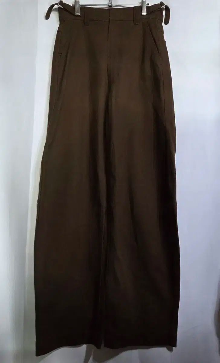 モノハ ブラウン カーテン カーブ パンツ