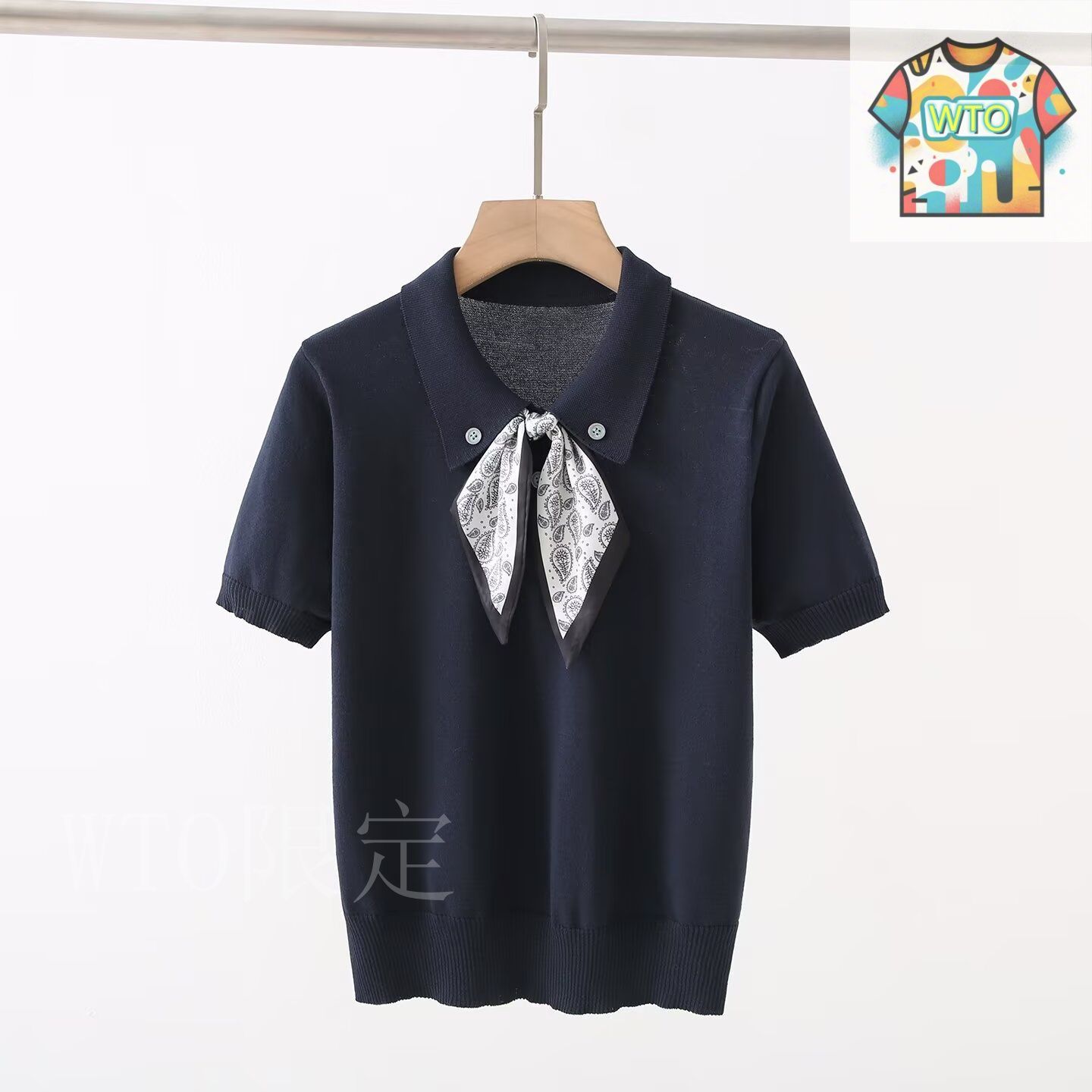 新春値下げSandro サンドロ　ニットシャツ 今日特価】Sandro Scarf サンドロ ボタンカラーニット T - メルカリ