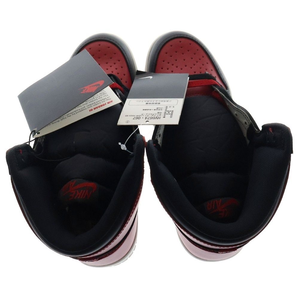 極美品 ナイキ エアジョーダン1 ミッド ブレッド スニーカー 人気モデル NIKE (ナイキ) AIR JORDAN 1 HIGH 85 BRED 2025 エアジョーダン