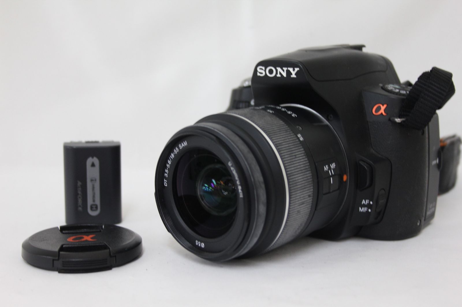 返品保証】 ソニー SONY α DSLR-A230 18-55mm F3.5-5.6 SAM バッテリー 
