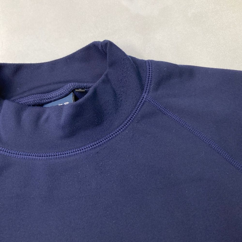 サイズ：5 MUTA MARINE ムータマリン  裏起毛 ハイネック 長袖Tシャツ  ネイビー系 [240101413463] ゴルフウェア メンズ ストスト サイズ：5 MUTA MARINE ムータマリン 裏起毛 ハイネック 長袖T
