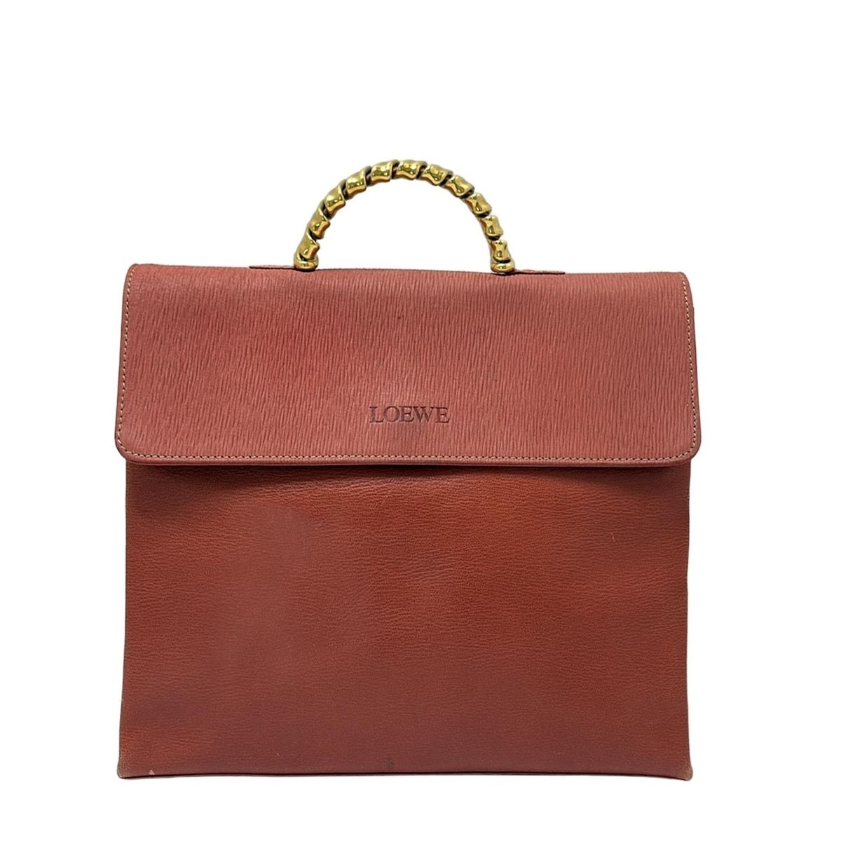 LOEWE(ロエベ) ハンドバッグ ベラスケス レッドブラウン レザー