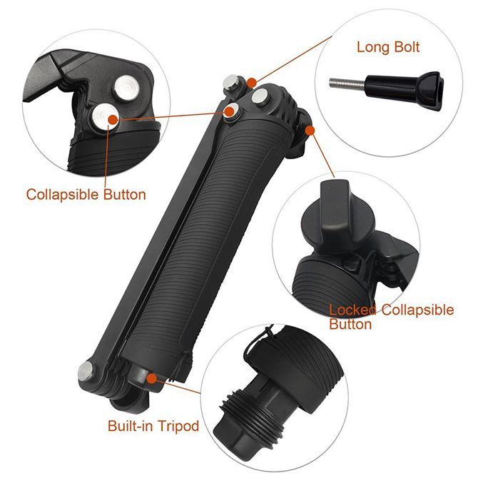 ゴープロ 3WAY 純正品 ゴープロアクセサリー 自撮り棒 Amazon | Yueetc GoPro 3Way 自撮り棒 防水 Gopro hero8/hero7