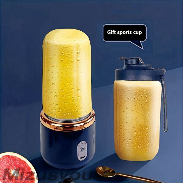 ダブルカップポータブル充電小型スポーツジュースカップ学生ホーム