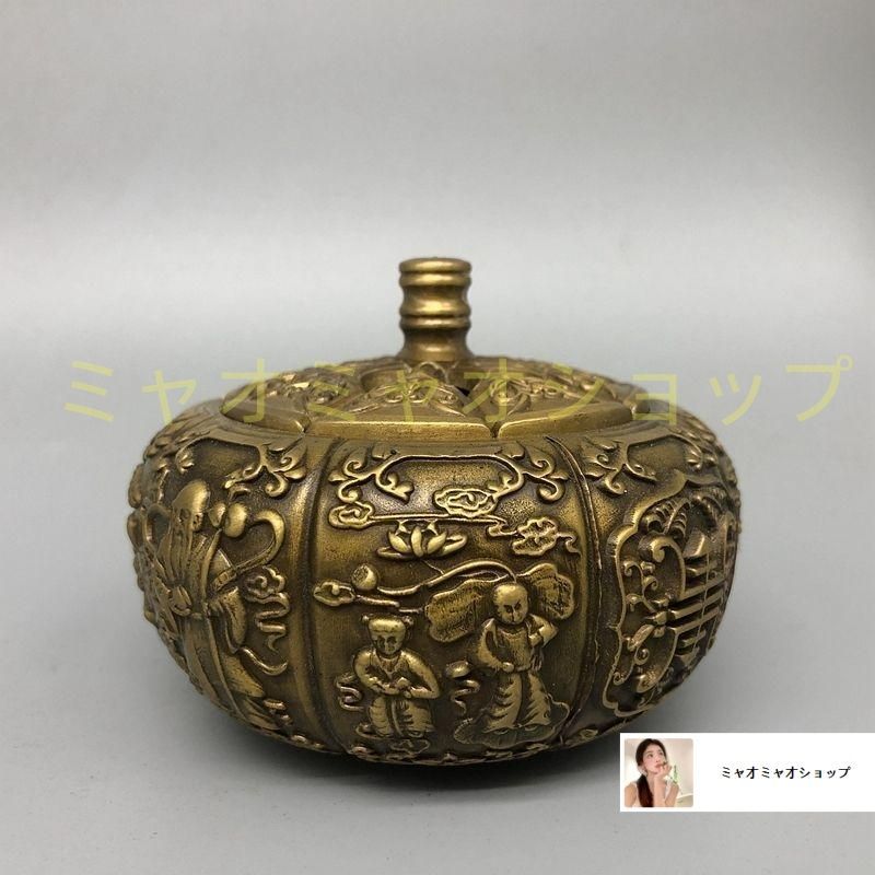 銅 細工 寿星薫香炉 茶道具 香道具 装飾品 工芸品 置物 銅 細工 寿星薫香炉 茶道具 香道具 装飾品 工芸品 置物 銅 細工 手提げ