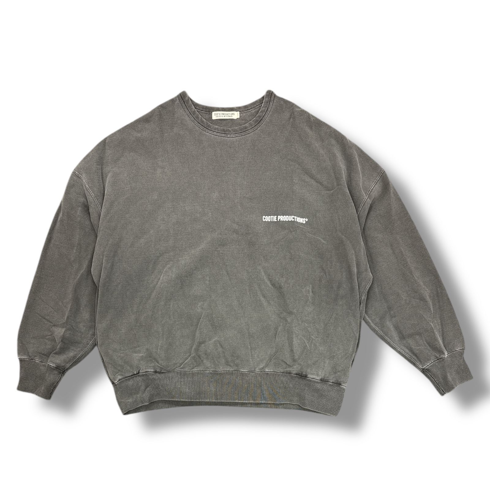 参考上代25300円 COOTIE 23AW Pigment Dyed Open End Yarn Sweat Crew 