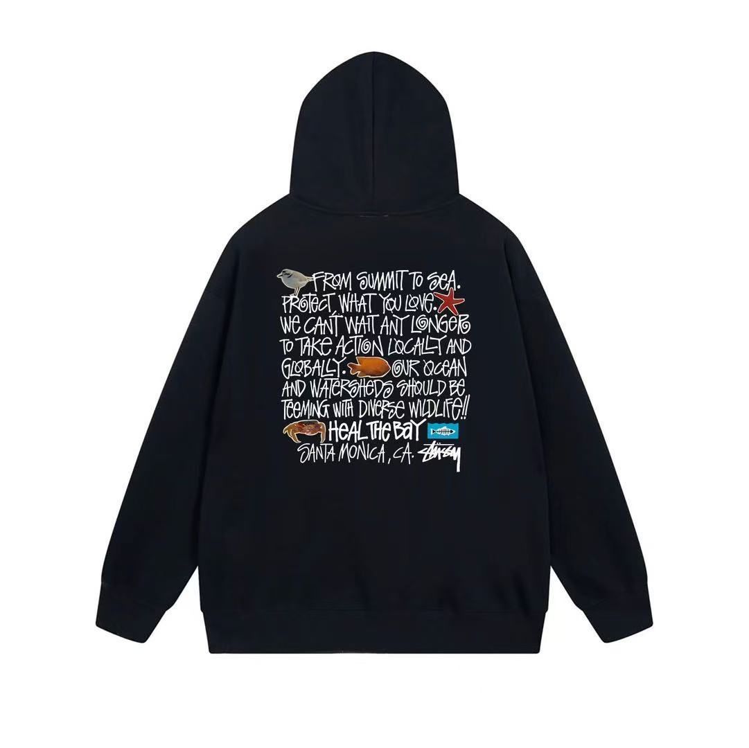 stussy 大阪限定2025ジップアップパーカネイビーLサイズ STUSSY - stussy 大阪限定2025ジップアップパーカーオリーブXLサイズの