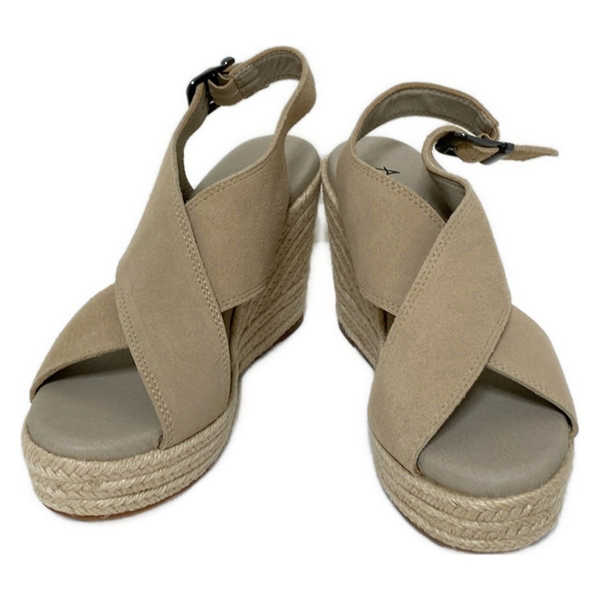 Anne Coquine アンコキーヌ サンダル L レディース - ベージュ ウェッジソール