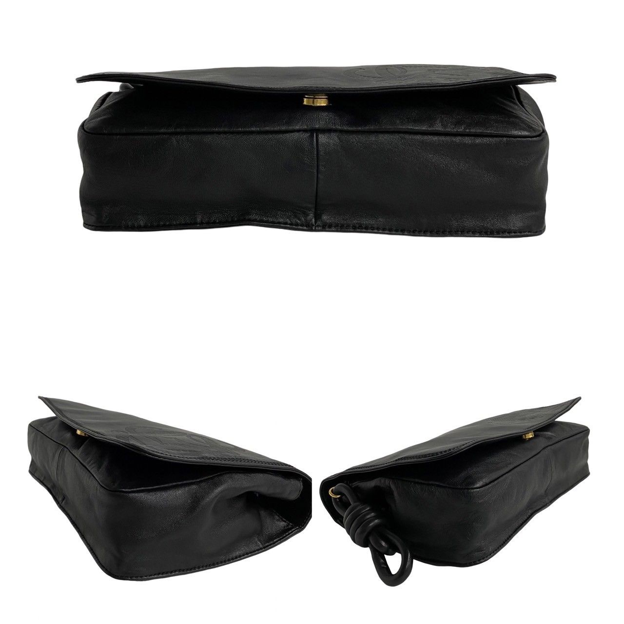 【美品】LOEWE ロエベ ナッパーレザー アナグラム クラッチバッグ 極 美品 希少品 LOEWE ロエベ ヴィンテージ アナグラム ロゴ