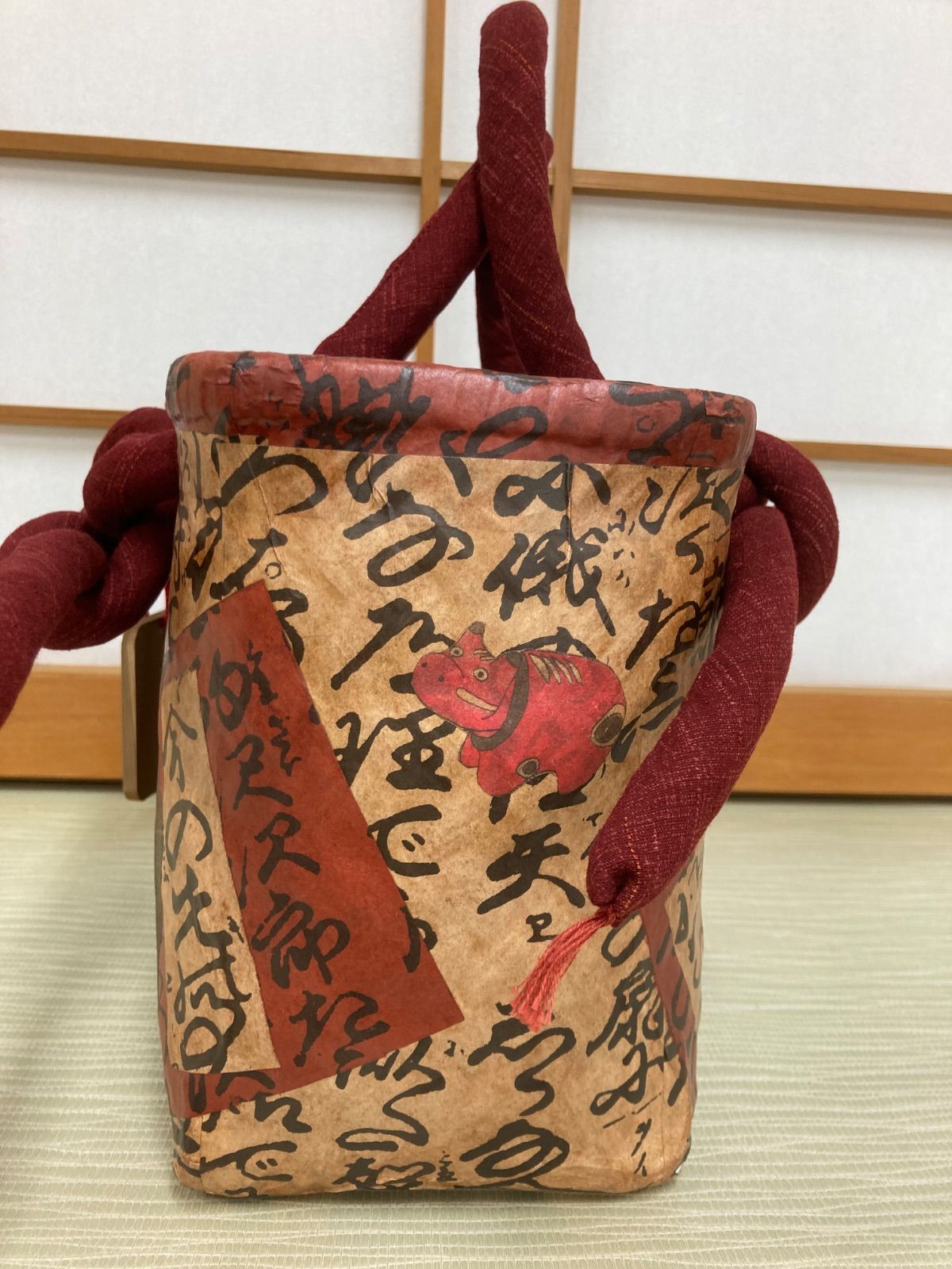 ジャパニーズアートバッグ 一閑張りバッグ【No.1】