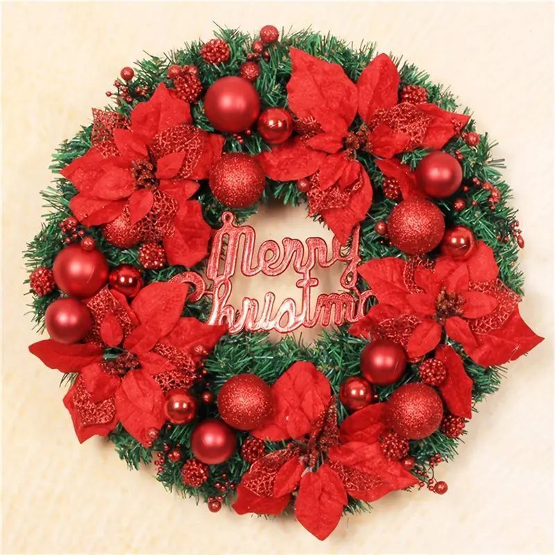 壁掛け飾り クリスマスリース