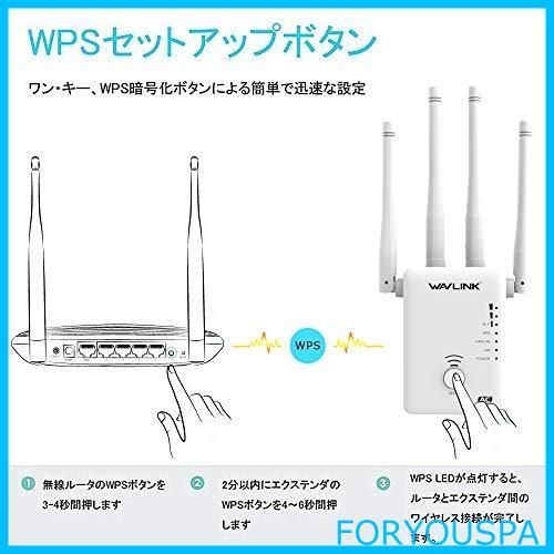 特価】WAVLINK 中継器 AC1200 WIFI無線LANmini中継機5Ghz + 2.4Ghz